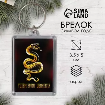 Брелок для ключей на кольце «Тотем», акрил, 3.55 см