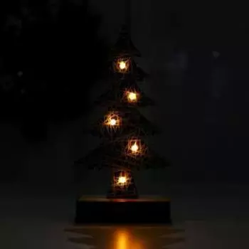 Новогодний декор с подсветкой «Новогодняя ель» 9519 см, зелёный