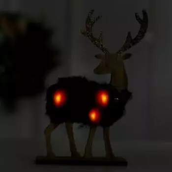 Новогодний декор с подсветкой «Олень» 17524 см, фиолетовый