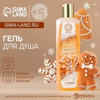 Гель для душа, 250 мл, аромат имбирного печенья, URAL LAB