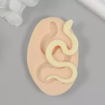 Новогодний молд силиконовый "Змейка" 0,4х6,5х3,3 см