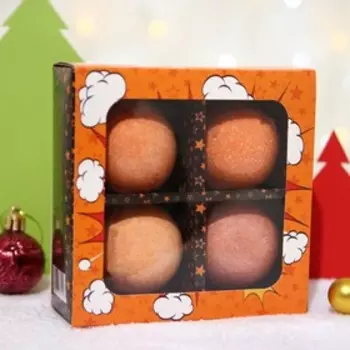 Новогодний набор бомбочек для ванн «Тигра» 4 шт., 40 г