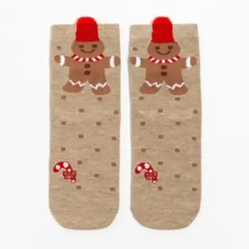 Новогодний подарочный набор KAFTAN New Year, носки р-р 35-37 (22-24 см), подсвечник