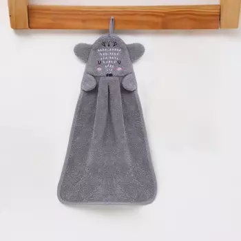 Новогодний подарок. Кухонное полотенце «Доляна» Олень 2534 см, 280 г/м микрофибра, 100% п/э