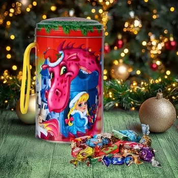 Новогодний подарок, сладкий, детский «Сказочный город», конфеты, 400 г