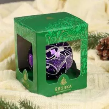 Новогодний шар "Бубенцы" 7,5 см микс