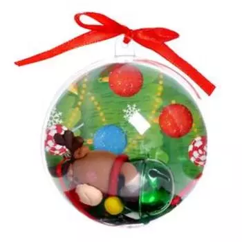 Новогодний шар «Оленёнок», игрушка с конфетами