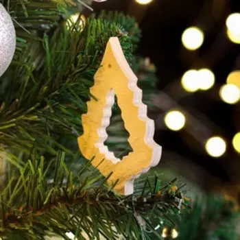 Новогодняя фигурка "Ёлка", 7 х 8 х 0.5 см, массив бука