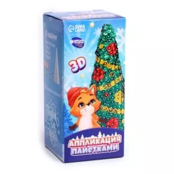 Новогодняя игрушка пайетками «Новый год. Ёлка»