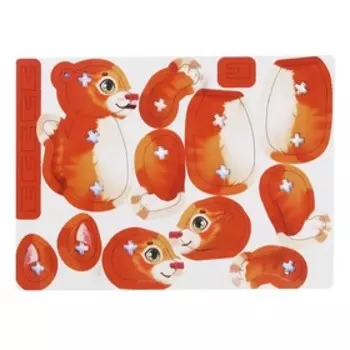 Ёлочная игрушка - подвеска деревянная «Новый год! Котик»