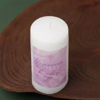 Новогодняя свеча-столбик «Исполнения мечты», без аромата, 4,5 х 4,5 х 9 см