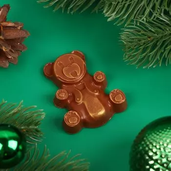 Новый год. Фигура из молочного шоколада "Медвежонок" , 22 г ± 5 %