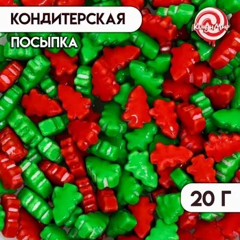 Кондитерская посыпка «Новогодняя ёлочка», микс, 20 г