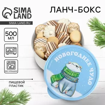 Новый год. Ланч-бокс «Новогоднее чудо», 500 мл