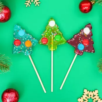 Новогодние леденцы «Ёлочка с драже», 30 г