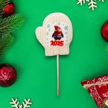 Новый год. Леденец с печатью "Пингвин 2025", 30 г