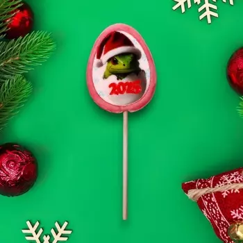 Леденец новогодний с печатью "Змейка в яйце" микс, 30 г