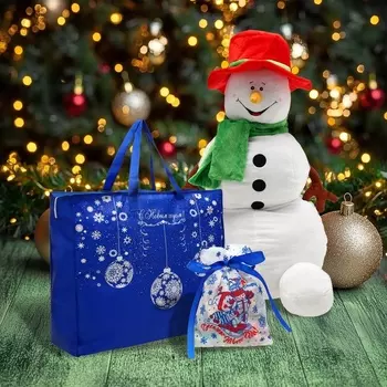 Новый год. Набор подарочный новогодний мед-суфле "Снеговик-озорник", 300 г