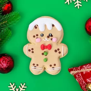 Новогоднее печенье ванильное «Человечек» 40 г(1кор=15 шт.)