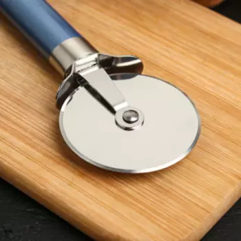 Нож для пиццы и теста Доляна Lagoona, 19 см, нержавеющая сталь, голубой