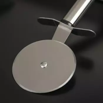 Нож для пиццы и теста Доляна Fargo, 206,5 см, нержавеющая сталь, цвет чёрный