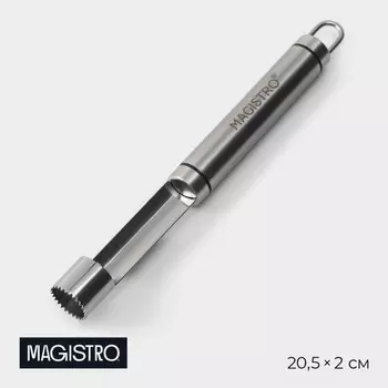 Нож для сердцевины Magistro Solid, 20.52 см, серебристый