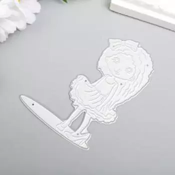 Нож для вырубки сталь "Кудрявая девчушка" 6,5х9,5 см