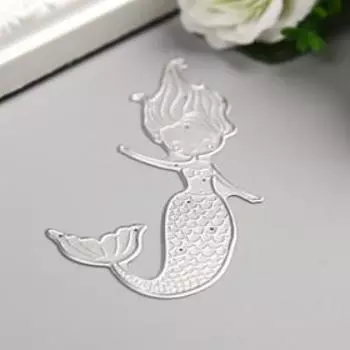 Нож для вырубки сталь "Русалочка" 10х6 см