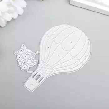 Нож для вырубки сталь "Воздушный шар с сердцами" 10х6,5 см