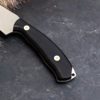 Нож кавказский "Коса" с ножнами, сталь - х12, рукоять - бук