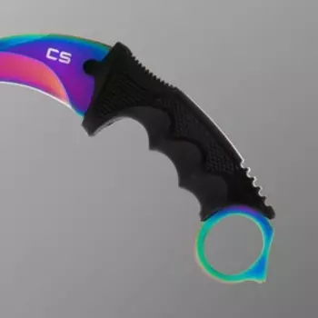 Нож-керамбит "Градиент" сталь - 420, рукоять - пластик, 18 см