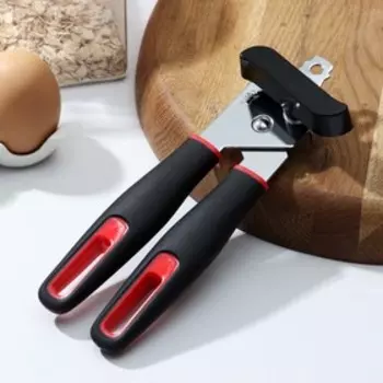 Нож консервный Доляна Digma, 21 см, нержавеющая сталь, чёрный, красный