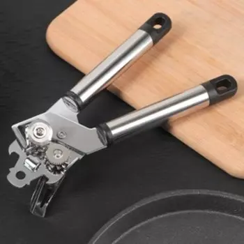 Нож консервный Доляна «Помощник», 20 см, чёрный