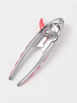 Нож консервный Доляна Redline, 4.56.215.7 см, нержавеющая сталь, красный