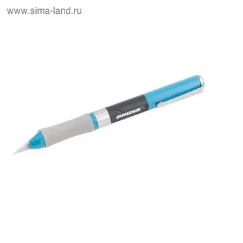 Нож макетный GROSS 78885, 150 мм, выдвижное лезвие, двухкомпонентная рукоятка, 2 лезвия