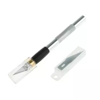 Нож моделиста TOPEX, корпус металл, 3 лезвия