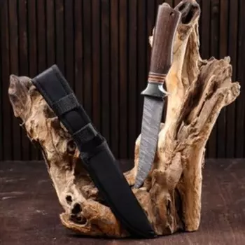 Нож охотничий «Сибиряк» 27.5 мм, клинок 145 мм/3.2 мм, коричневый