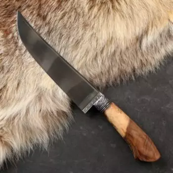 Нож Пчак Шархон - большой, косуля, гарда гравировка, ШХ15