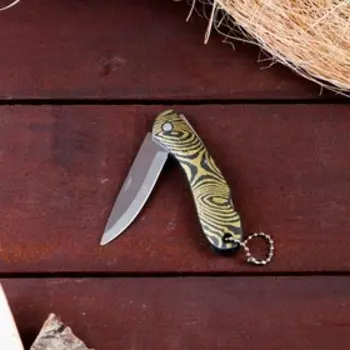 Нож перочинный "Лось" лезвие хром 6,5см, с фиксатором, 15,5см, микс