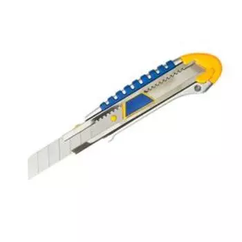 Нож профессиональный KRAFT KT 700904, усиленный, с автоматической фиксацией, 25 мм