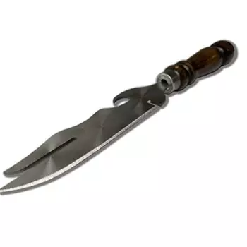 Нож шампурный Grillux, нержавеющая сталь, с деревянной ручкой