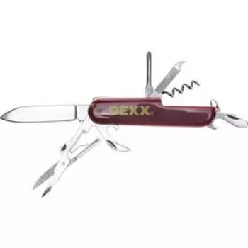 Нож складной DEXX 47645, многофункциональный, пластиковая рукоятка, 10 функций