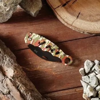 Нож складной "Снайпер-2", ручка металл, 11см, без фиксатора, 18*3,5см, микс