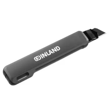 Нож строительный FINLAND 2194, Soft Touch, SK2H, автоматический фиксатор, лезвие 18 мм