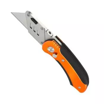 Нож строительный PATRIOT CKF-5, с трапециевидным лезвием, складной, 5 лезвий в комплекте