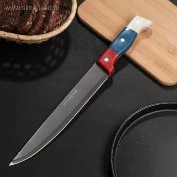 Нож кухонный Доляна «Триколор», лезвие 23 см