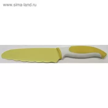 Нож универсальный Atlantis, цвет жёлтый, 16 см