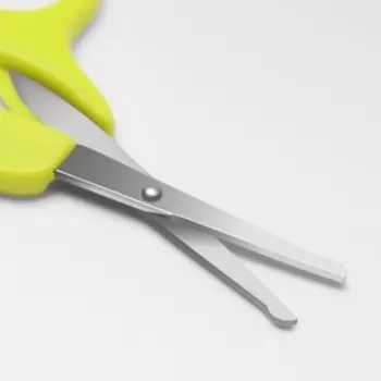 Ножницы, безопасные, прямые, 11 см, цвет МИКС