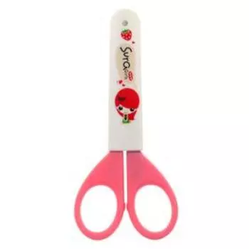 Ножницы канцелярские 11,5 см, с чехлом на лезвии, корпус МИКС, Ассорти