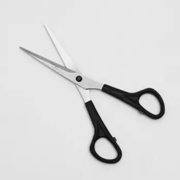 Ножницы парикмахерские, лезвие — 5,5 см, цвет чёрный, Н-040